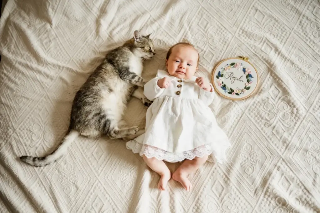 fotografia sakramentu chrztu, sesja w domu