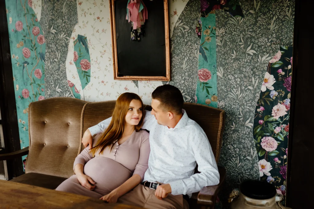 sesja ciążowa w domu, fotograf lublin łęczna lubelskie